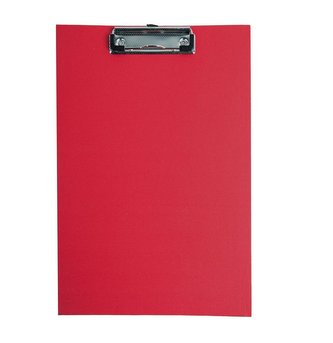 Deska A4 PVC z klipem czerwona D.RECT