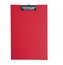 Deska A4 PVC z klipem czerwona D.RECT