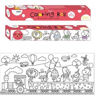 Samolepiaca omaľovánka na rolke Happy Train