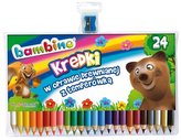 Ceruzkové pastelky 24 farieb BAMBINO