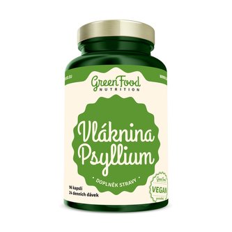 GreenFood nutrition - Vláknina psyllium 96 vegan kapsúl