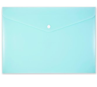 Koperta na zatrzask A4 PP-113 pastelowa zielona