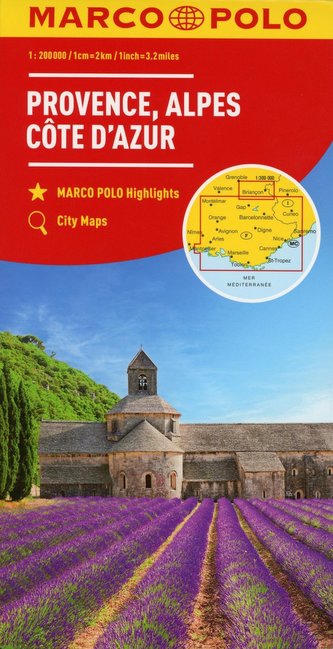 MARCO POLO Karte Provence, Alpes, Côte d'Azur 1:200 000