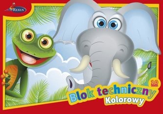 Blok techniczny A3/10K kolorowy