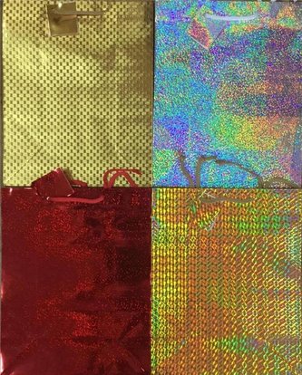 Torebka ozdobna hologram PL-6h mix