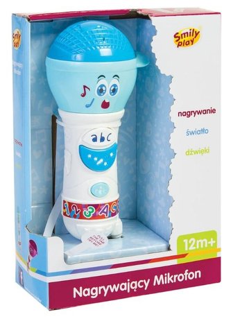 Nahrávací modrý mikrofón