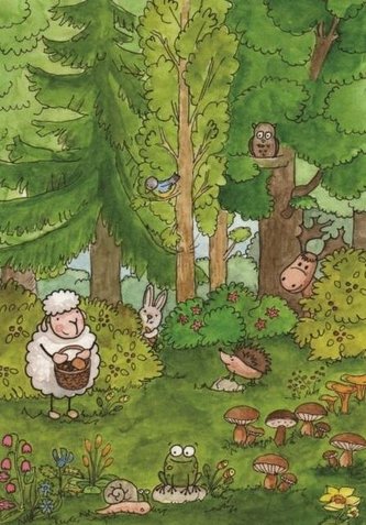 Pocztówka z kolorowanką - Niech wszystko