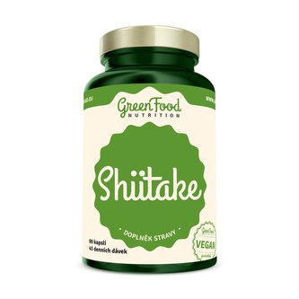 GreenFood výživa - Shiitake 90 vegánskych kapslí Shitake