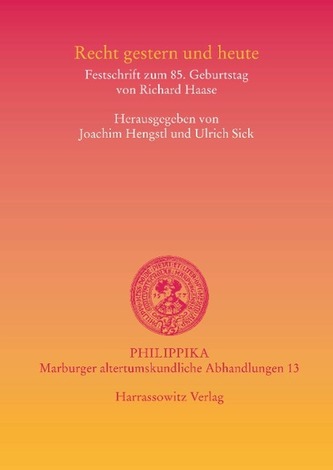 Recht gestern und heute
