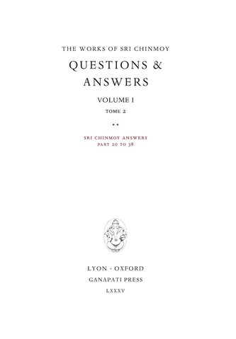Answers I, tome 2