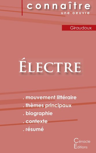 Fiche de lecture Électre de Jean Giraudoux (Analyse littéraire de référence et résumé complet)