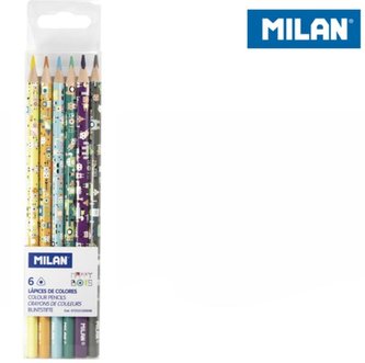 Kredki trójkątne 6 kolorów MILAN