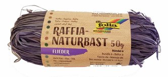 Rafia naturalna 50g ciemny fiolet FOLIA PAPER