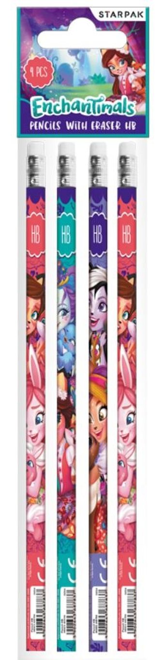 Ołówek z gumką Enchantimals 4el