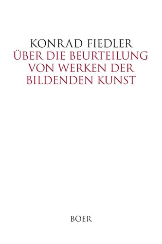 Über die Beurteilung von Werken der bildenden Kunst
