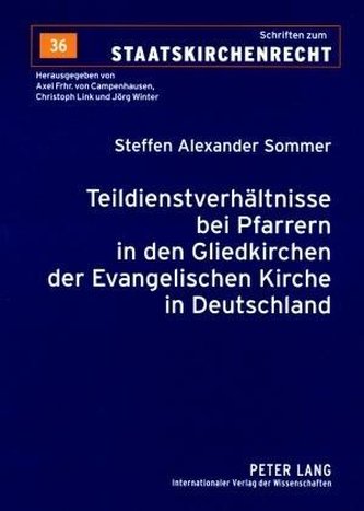 Teildienstverhältnisse bei Pfarrern in den Gliedkirchen der Evangelischen Kirche in Deutschland
