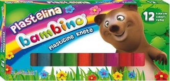 Plastelina 12 kolorów BAMBINO