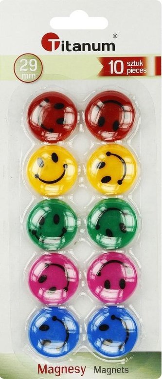 Magnety na tabuľu 29 mm 10 emotikonov