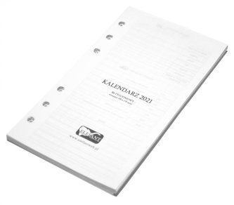 Wkład kalendarzowy B6 2021 tygod. ELEFANT