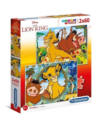Puzzle 2x60 Król Lew