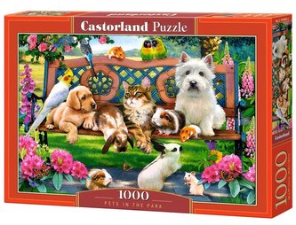 Puzzle 1000 zvieratiek v parku CASTOR