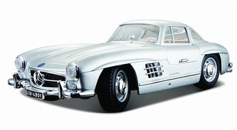 Mercedes-Benz 300 SL 1954 Silver 1:18 BBURAGO
