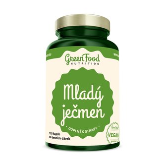 GreenFood nutrition - Mladý ječmen 120 vegan kapslí