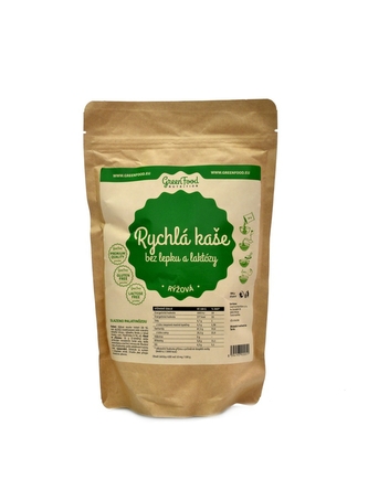 GreenFood nutrition - Rychlá kaše rýžová bez lepku a laktozy 500g