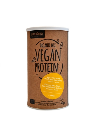 Purasana - Vegan Protein MIX BIO 400g banán-vanilka