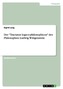 Der \"Tractatus logico-philosophicus\" des Philosophen Ludwig Wittgenstein