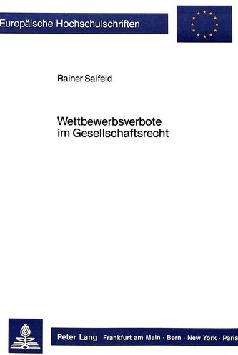 Wettbewerbsverbote im Gesellschaftsrecht