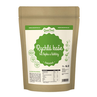 GreenFood nutrition - Rychlá kaše pohanková bez lepku a laktozy 500