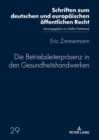 Die Betriebsleiterpräsenz in den Gesundheitshandwerken