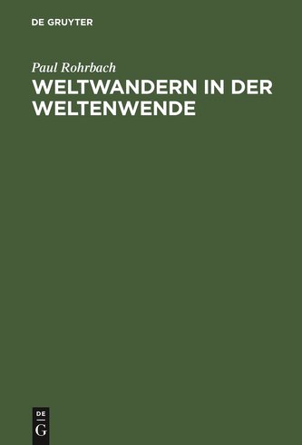 Weltwandern in der Weltenwende