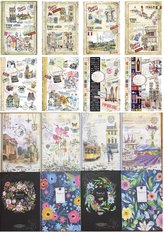 Ozdobný zápisník A4/120K mriežka FRESH