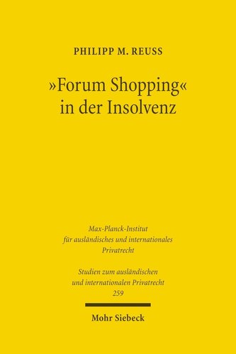 \"Forum Shopping\" in der Insolvenz