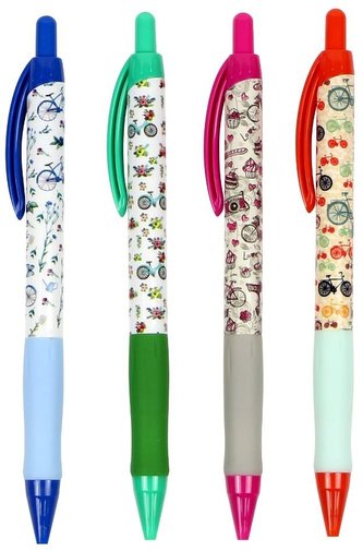 Długopis aut. Bicycle Me 0,5mm nieb. mix 2szt M&G;