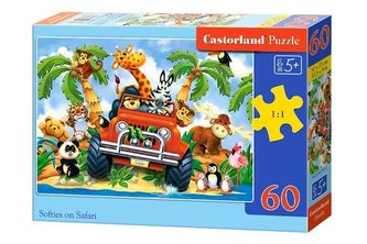 Puzzle 60 Softies na Safari CASTOR