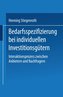 Bedarfsspezifizierung bei individuellen Investitionsgütern