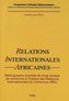 Relations internationales africaines