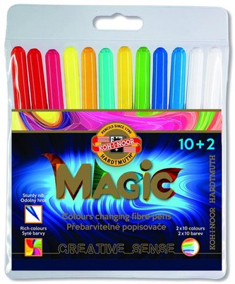 Farba Flamastry Magic 10+2