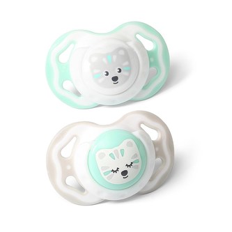 Symetrický dudlík Baby Ono 3-6m 2ks šedý a mátový