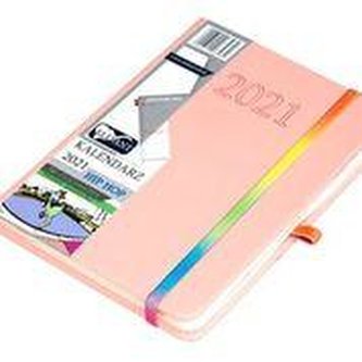 Kalendarz 2021 B6 Tyg. Hip hop morelowy ELEFANT