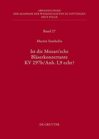 Ist die sogenannte Mozartsche Bläserkonzertante KV 297b/Anh. I,9 echt?