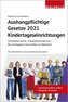 Aushangpflichtige Gesetze 2021 Kindertageseinrichtungen