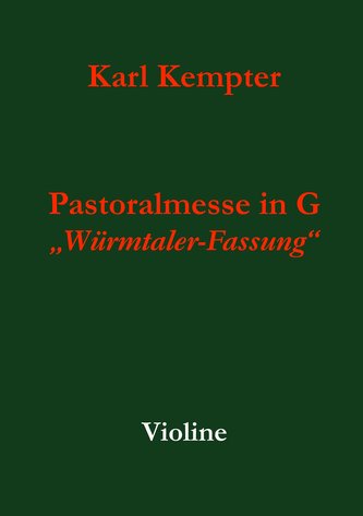 Kempter: Pastoralmesse in G. Violine