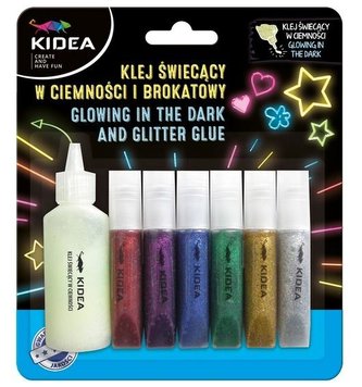 Klej brokatowy świecący w ciemności KIDEA
