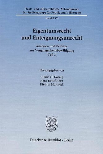 Eigentumsrecht und Enteignungsunrecht