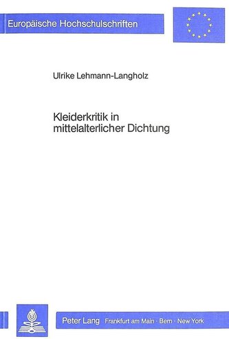 Kleiderkritik in mittelalterlicher Dichtung