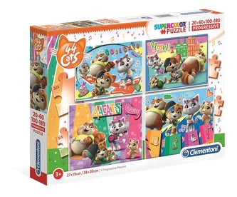 Puzzle20+60+100+180 Progressive Superkolor 44 Koty